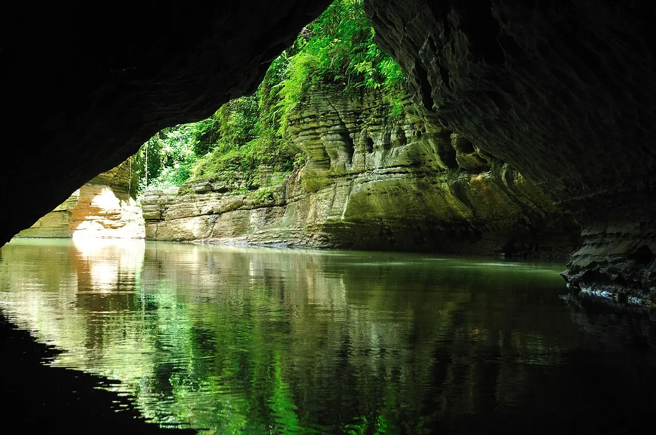 A cave over the Tanamá River near Utuado